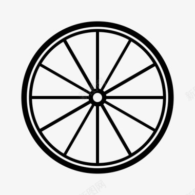 前轮自行车零件图标图标
