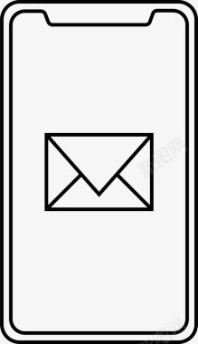 iphonex邮件应用程序电子邮件图标图标
