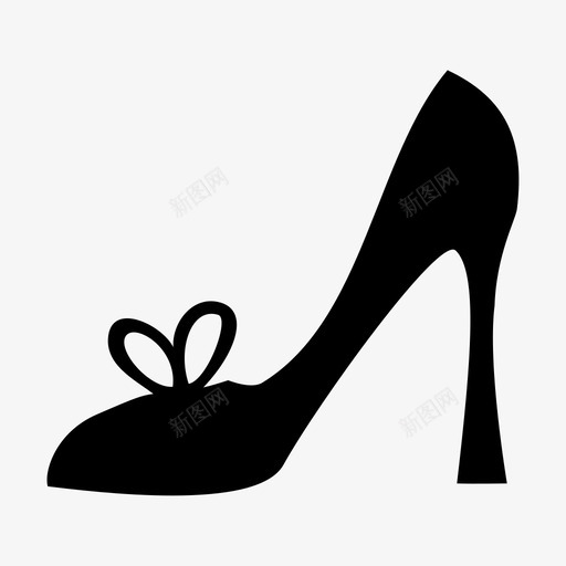 高跟鞋女人女人的时尚图标svg_新图网 https://ixintu.com 女人 女人的时尚 高跟鞋