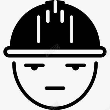 工程师建筑师头盔图标图标