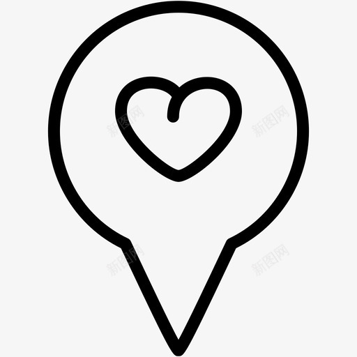 心脏定位gps地图图标svg_新图网 https://ixintu.com gps pin 地图 心脏定位 麦克风