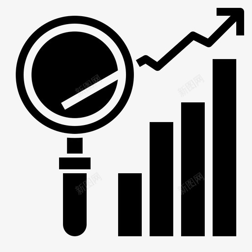 市场调查客户需求图标svg_新图网 https://ixintu.com 商业和金融字形 增长 客户 市场调查 需求