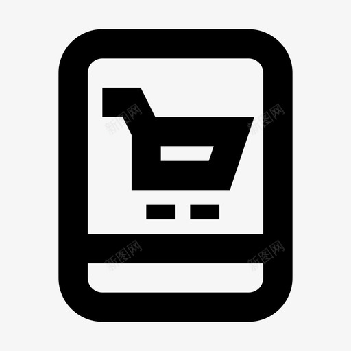 平板电脑设备购物商业材料图标svg_新图网 https://ixintu.com 平板电脑 设备 购物商业材料