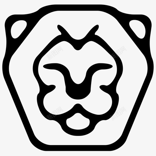 狮子动物丛林图标svg_新图网 https://ixintu.com 丛林 动物 国王 狮子 自然