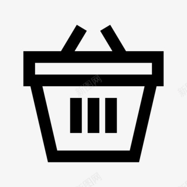 购物篮购物购物商业网络网格图标图标