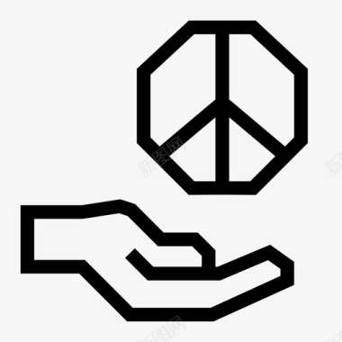 和平裁军核武器图标图标