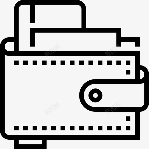 钱包商业货币图标svg_新图网 https://ixintu.com 商业 支付 货币 购物 钱包 银行和货币02