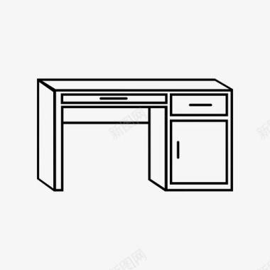 桌子家具工作台图标图标