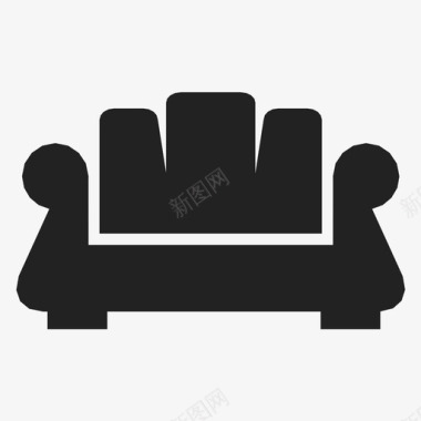 沙发椅子放松图标图标