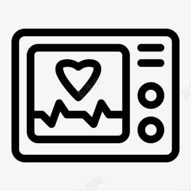 心电图心脏监护仪图标图标