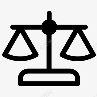 天平平衡正义图标图标