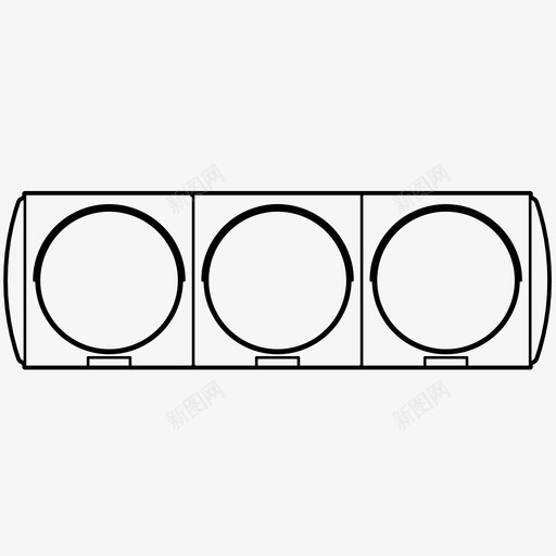 红绿灯方向照明图标svg_新图网 https://ixintu.com 信号 停车 指示 方向 照明 红绿灯