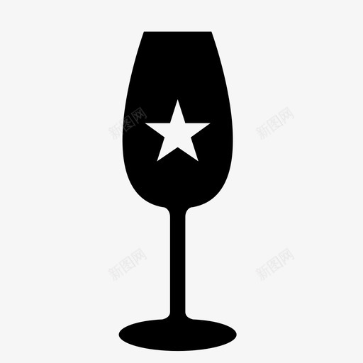 酒杯酒具饮料图标svg_新图网 https://ixintu.com 酒具 酒杯 食品和餐厅 饮料