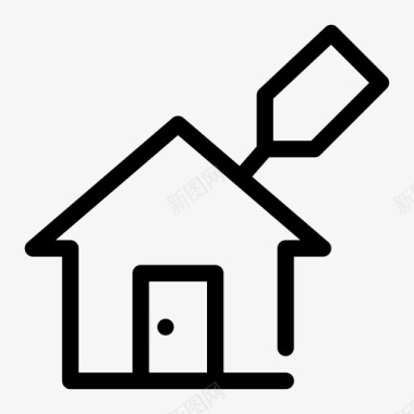 房屋租赁房地产银行业图标图标