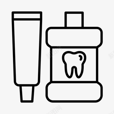 牙科护理牙医卫生图标图标