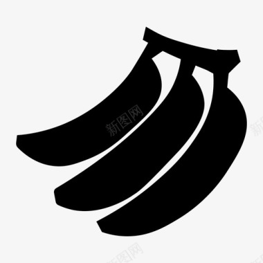 香蕉香蕉串水果图标图标