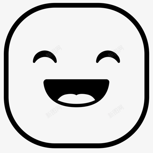笑表情笑脸图标svg_新图网 https://ixintu.com 笑 笑脸 表情 韩娜表情图标包