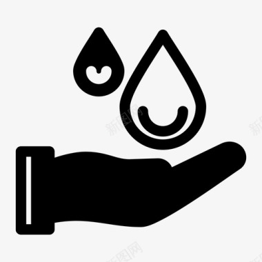 献血滴血保健图标图标