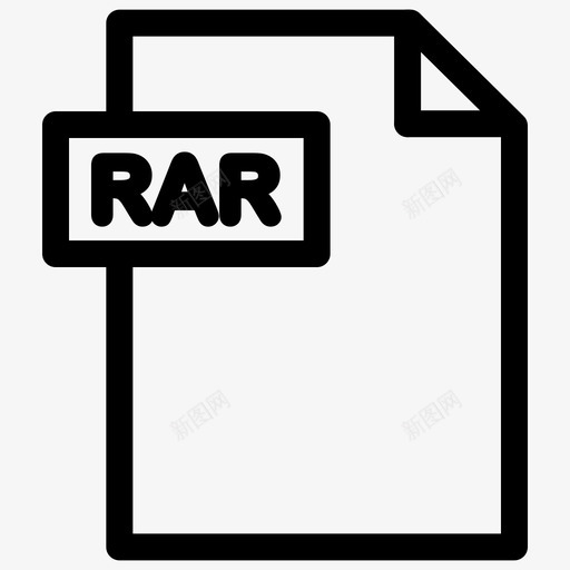 rar格式压缩文件rar文档图标svg_新图网 https://ixintu.com rar文件 rar文档 rar格式 压缩文件 文件格式大纲
