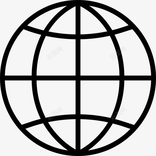 互联网地球星球图标svg_新图网 https://ixintu.com 世界 互联网 商务旅行 地球 星球