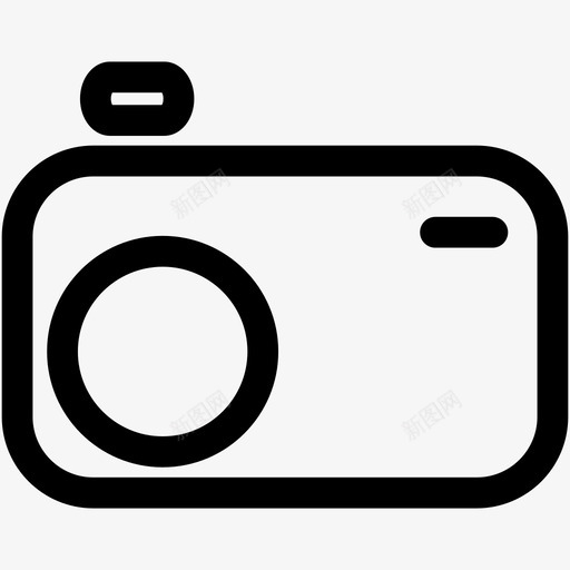 简单照相机图像摄影图标svg_新图网 https://ixintu.com 图像 图片 技术 摄影 简单照相机