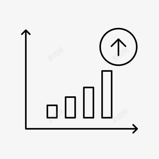 增加图财务增加图标svg_新图网 https://ixintu.com 向上 增加 增加图 财务 销售 销售图薄