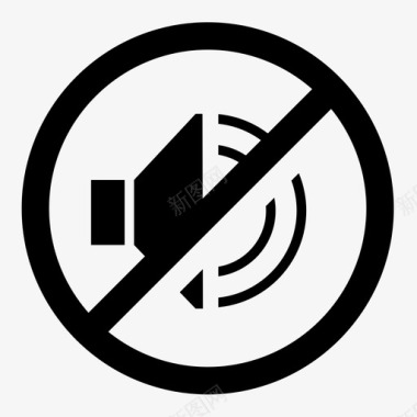 静音禁止音乐禁止图标图标