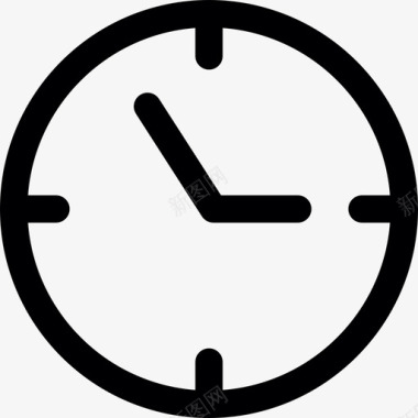 时钟指针媒体和技术图标图标