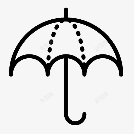雨伞配件打开图标svg_新图网 https://ixintu.com 付款 保护 打开 电子商务 购物 配件 雨伞