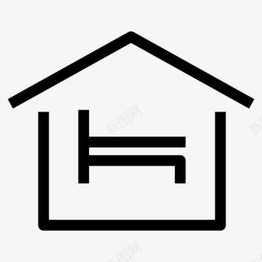 房子卧室客人家图标图标