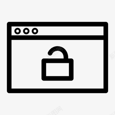 解锁web浏览器浏览器通知浏览器窗口图标图标