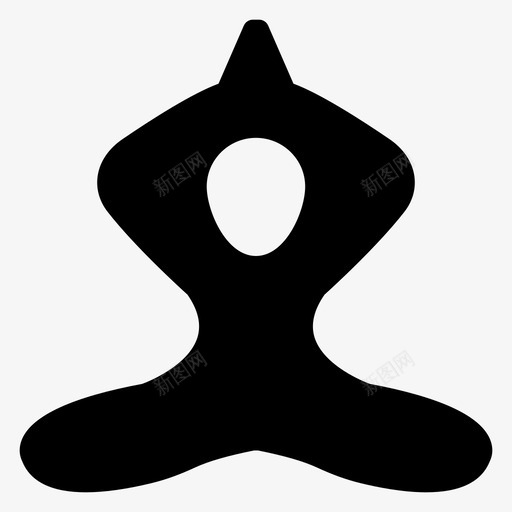 瑜伽商务运动图标svg_新图网 https://ixintu.com 健康 健身 商务 瑜伽 美容和spa雕文 运动