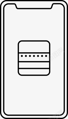 iphonex便笺应用程序智能手机图标图标