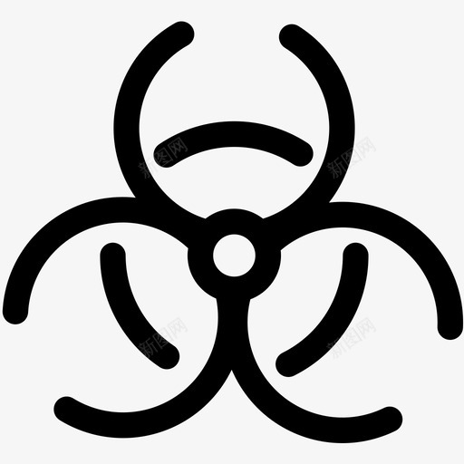 核原子生物危害图标svg_新图网 https://ixintu.com 原子 实验 核 生物危害 科学技术概要 警告