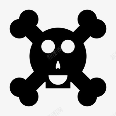 骷髅表情快乐图标图标