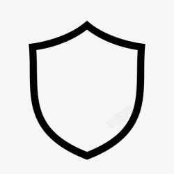 盾牌形状盾牌保护安全图标高清图片