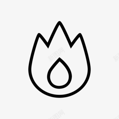 火烤热图标图标