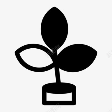 植物花卉种植图标图标