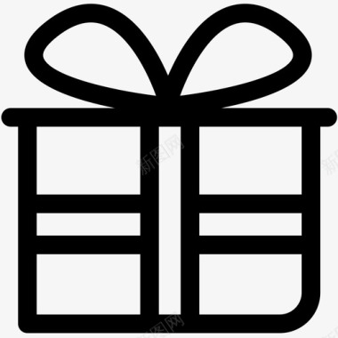 礼品盒庆祝标志符号概述图标图标