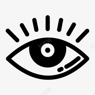 眼睛眼球人眼图标图标