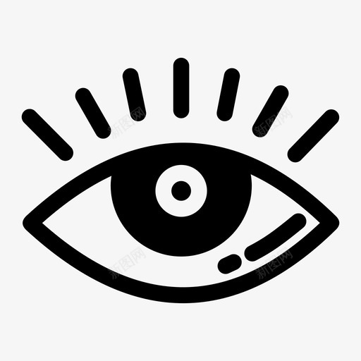 眼睛眼球人眼图标svg_新图网 https://ixintu.com 人眼 看 眼球 眼睛 读