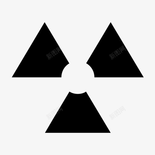 放射性危险核图标svg_新图网 https://ixintu.com 危险 威胁 放射性 有毒 核