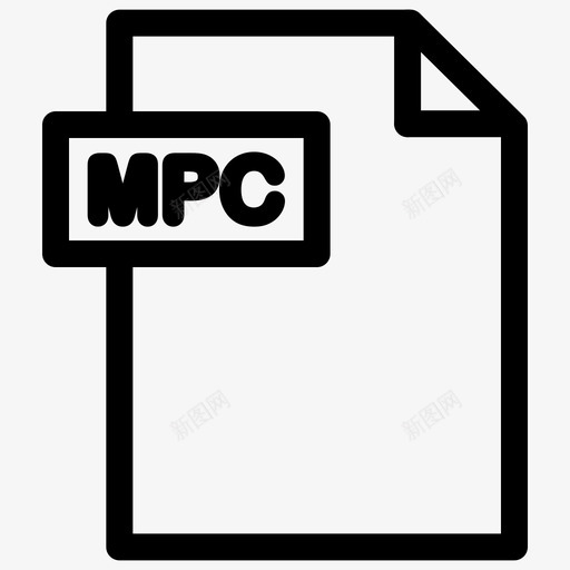 mpc格式文件格式大纲图标svg_新图网 https://ixintu.com mpc格式 文件格式大纲