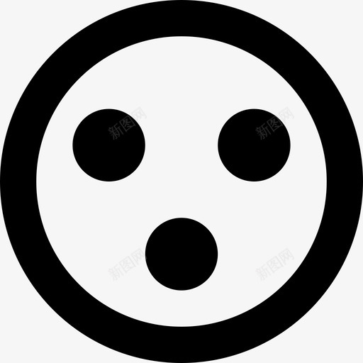 emoji_surprised_circle [#536]svg_新图网 https://ixintu.com emoji_surprised_circle [#536]