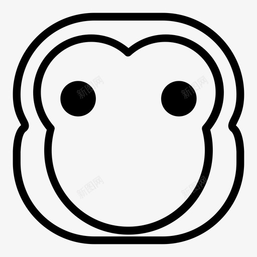 无脸猴子黑猩猩表情符号图标svg_新图网 https://ixintu.com 哈娜表情符号猴子版 无脸猴子 表情符号 黑猩猩