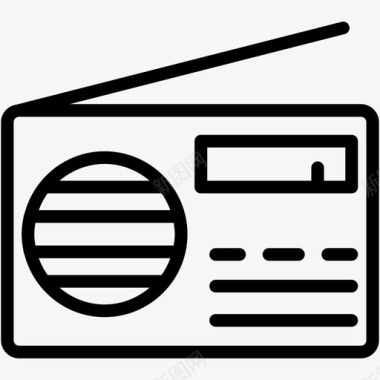 收音机音频音乐图标图标