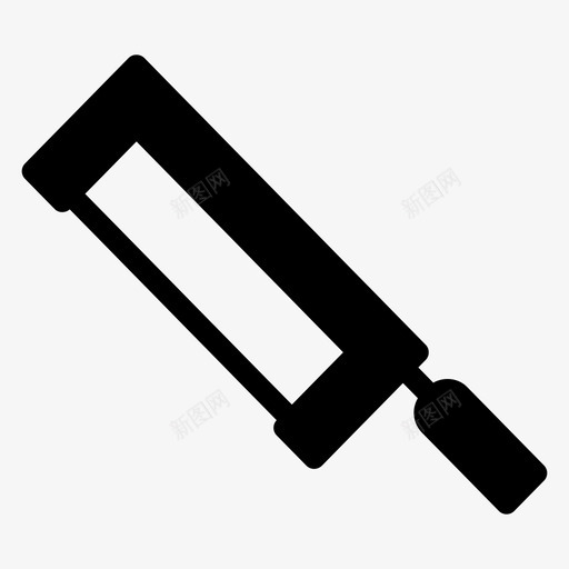 钢锯商业切割机图标svg_新图网 https://ixintu.com 切割机 商业 建筑字形图标 水管工 钢锯