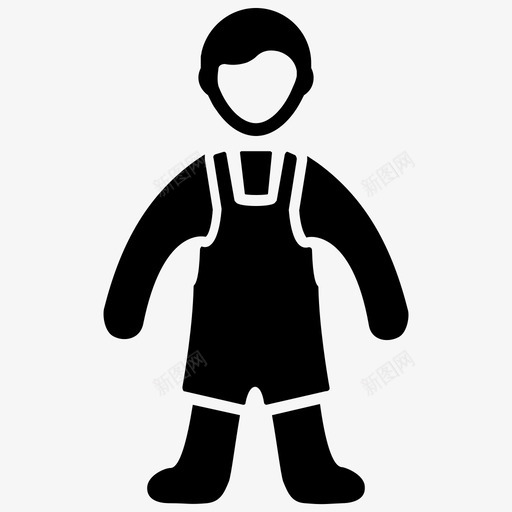 儿童婴儿服装男孩图标svg_新图网 https://ixintu.com 儿童 婴儿服装 电子商务和搜索引擎优化 男孩