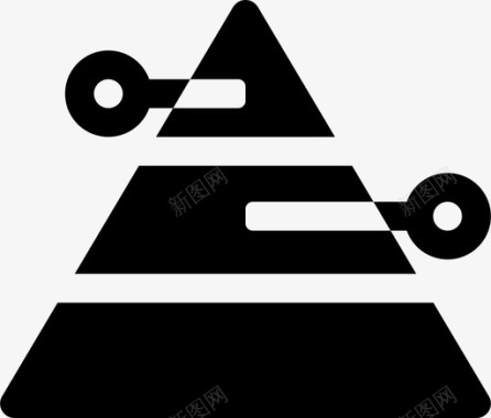 金字塔分解内容图标图标