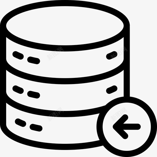 上一个数据库代理存储图标svg_新图网 https://ixintu.com 上一个数据库 代理 存储 数据库卷3行